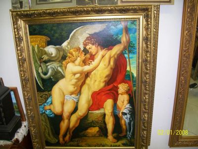 Лот: 3981253. Фото: 1. картина х.м венера и адонис. Картины, рисунки