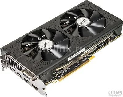 Лот: 9955377. Фото: 1. Видеокарта sapphire Radeon RX... Видеокарты