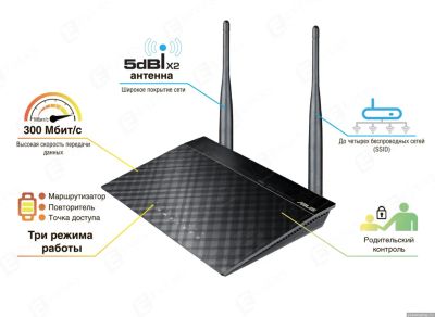 Лот: 5482540. Фото: 1. Беспроводной маршрутизатор Asus... Маршрутизаторы (роутеры)