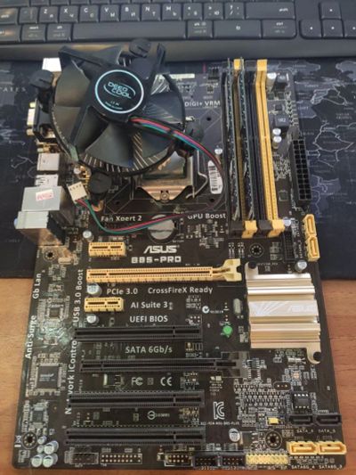 Лот: 19856822. Фото: 1. Intel Pentium G3220 + Asus B85... Процессоры