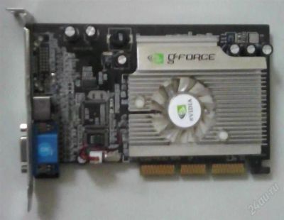 Лот: 2220063. Фото: 1. Видеокарта AGP 128 Mb Nvidia Geforce... Видеокарты