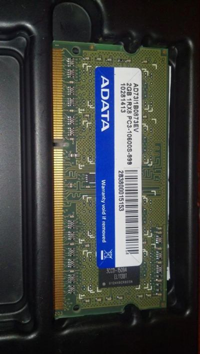 Лот: 3565922. Фото: 1. Sodimm A-Data 2Gb. Оперативная память