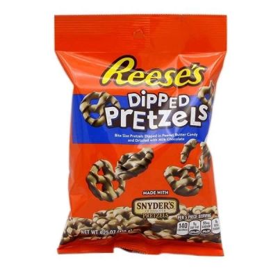 Лот: 12850518. Фото: 1. Reese's dipped pretzels peg bag... Печенье, вафли, пряники