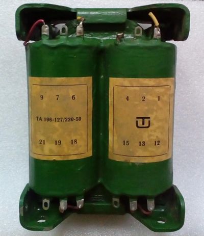 Лот: 24844040. Фото: 1. Трансформатор ТА196-127/220-50. Трансформаторы, катушки