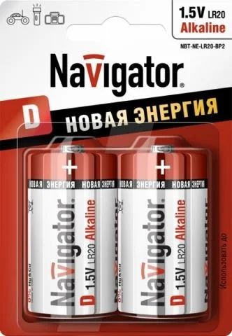 Лот: 12918773. Фото: 1. Батарейка Navigator 94755 LR20... Батарейки, аккумуляторы, элементы питания