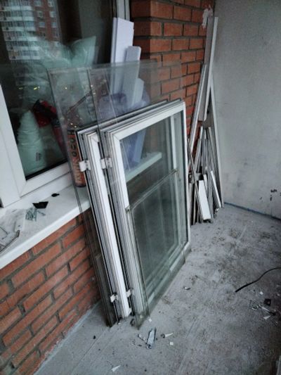 Лот: 20982812. Фото: 1. Оконные блоки и стекла от остекления... Стекло, зеркальное полотно