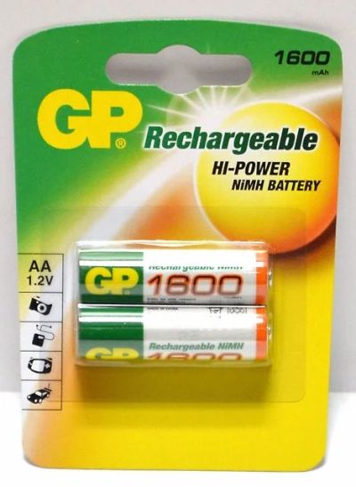 Лот: 7289584. Фото: 1. аккумулятор GP HR06 AA 1600mAh... Батарейки, аккумуляторы, элементы питания