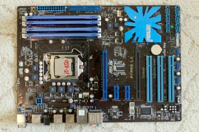Лот: 6451538. Фото: 1. Asus P7P55 LX + Core i5 650... Материнские платы