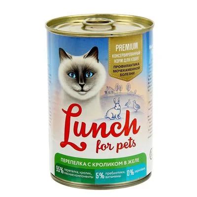 Лот: 16055593. Фото: 1. Корм консервированный Lunch For... Корма