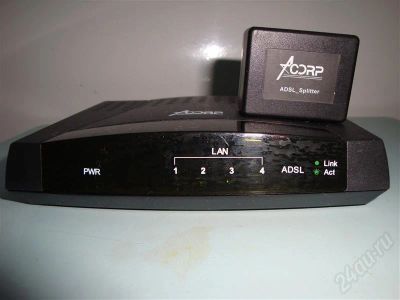Лот: 686273. Фото: 1. Модем Acorp Sprinter ADSL Lan420. Проводные модемы