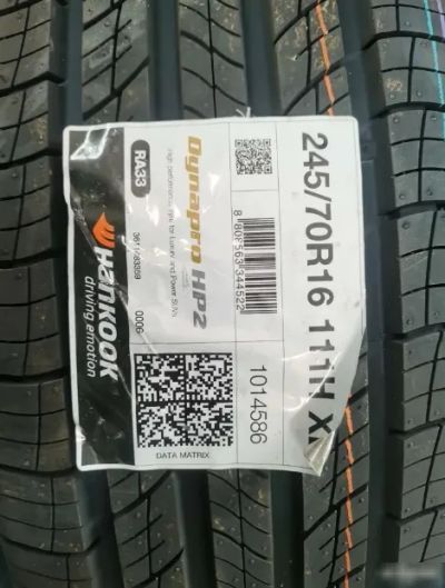 Лот: 20022588. Фото: 1. шины 245/70 R16 Hankook RA33 Dynapro... Шины