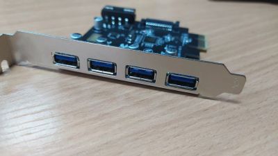 Лот: 23247774. Фото: 1. Контроллер USB 3.0 (добавляет... Платы расширения, контроллеры, доп. порты