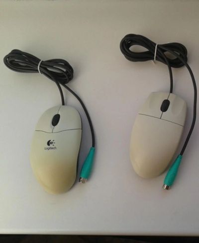 Лот: 6841917. Фото: 1. Мышь Logitech PS/2. Клавиатуры и мыши