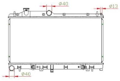 Лот: 4281632. Фото: 1. Радиатор subaru legacy 2003 turbo... Двигатель и элементы двигателя