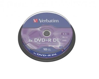 Лот: 7943318. Фото: 1. Verbatim DVD+R 8.5Gb 8x двуслойный... CD, DVD, BluRay