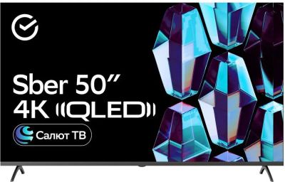 Лот: 25319589. Фото: 1. LED Телевизор Sber SDX-50UQ5235... Телевизоры