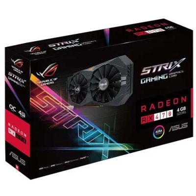 Лот: 10080485. Фото: 1. ASUS ROG Strix RX470 O4G Gaming... Видеокарты