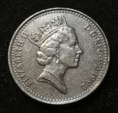 Лот: 24576161. Фото: 1. 10 пенсов 1992 года. Великобритания. Великобритания и острова