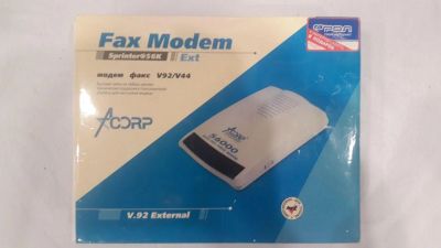 Лот: 16729361. Фото: 1. Модем факс Acorp V92/V44. Другое (сетевые устройства)