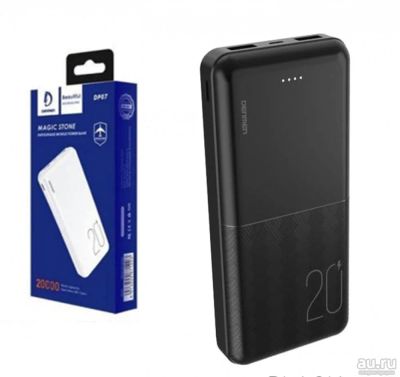 Лот: 17999949. Фото: 1. ЗУ Denmen DP07 20000 mAh черный... Внешние, портативные аккумуляторы для смартфонов (Power bank)
