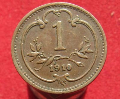 Лот: 14991564. Фото: 1. Австрия 1 геллер, 1910г. Остальные страны