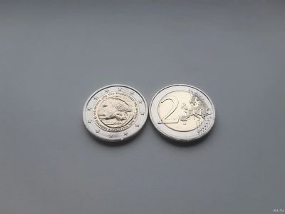 Лот: 16772459. Фото: 1. Греция 2 евро 2020 " 100 лет вхождения... Европа