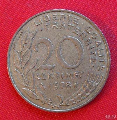 Лот: 1588118. Фото: 1. (№613-4/LF) 20 сантимов 1978... Европа