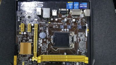 Лот: 16244274. Фото: 1. Asus h81m-k. Материнские платы