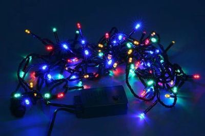 Лот: 8388711. Фото: 1. Гирлянда электрическая 100LED... Гирлянды, шарики, новогодние аксессуары