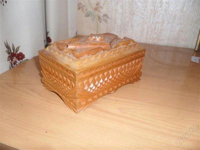 Лот: 1815061. Фото: 1. Шкатулка деревянная. Аксессуары