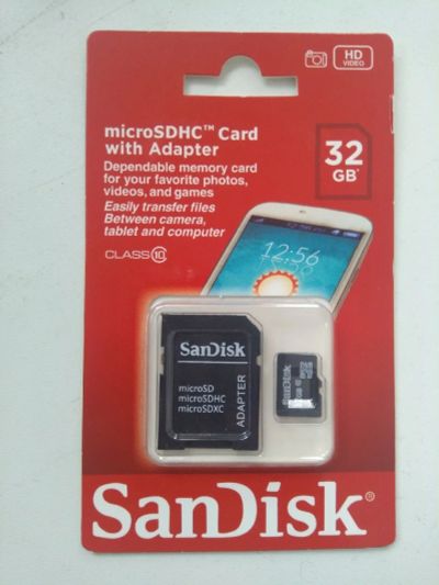 Лот: 15532212. Фото: 1. Карта памяти SanDisk microsdhc... Карты памяти