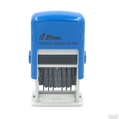 Лот: 14313920. Фото: 1. SHINY S-309 - нумератор (h 3 мм... Печати, штампы, оснастки