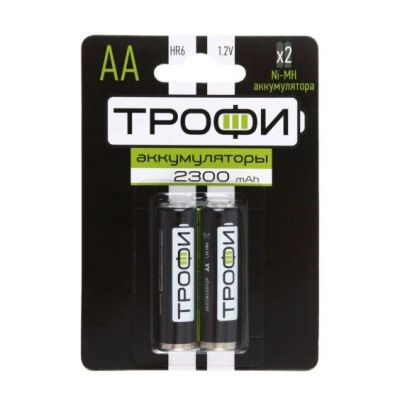 Лот: 12123404. Фото: 1. Аккумулятор ТРОФИ R06 (2300 mAh... Батарейки, аккумуляторы, элементы питания