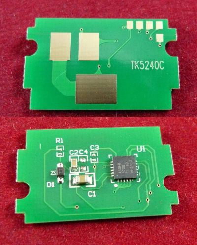 Лот: 19108805. Фото: 1. Чип Kyocera TK-5240C Cyan для... Запчасти