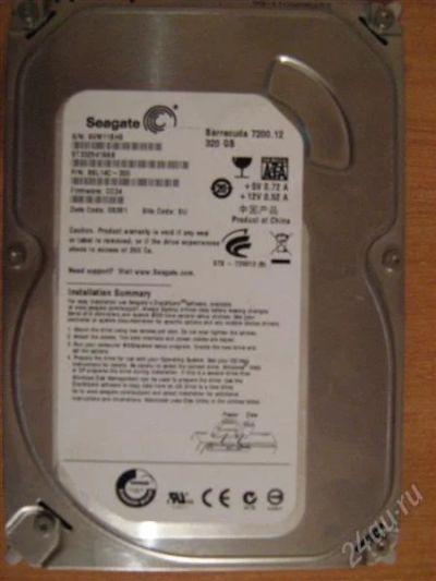 Лот: 2694024. Фото: 1. HDD Seagate 320Gb SATA. Жёсткие диски (HDD)