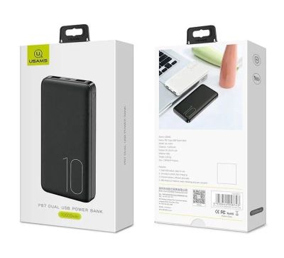 Лот: 22149978. Фото: 1. Power Bank USAMS 10000mah PB7... Внешние, портативные аккумуляторы для смартфонов (Power bank)