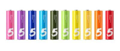 Лот: 21765621. Фото: 1. Батарейки Xiaomi AA Rainbow Batteries... Другое (домашний быт)