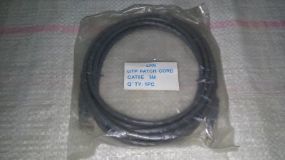Лот: 9181771. Фото: 1. UTP Patch cord CAT 5E 3M (3-1... Сетевые кабели