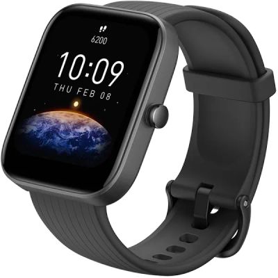 Лот: 22218707. Фото: 1. Умные часы Amazfit Bip 3, черные. Смарт-часы, фитнес-браслеты, аксессуары