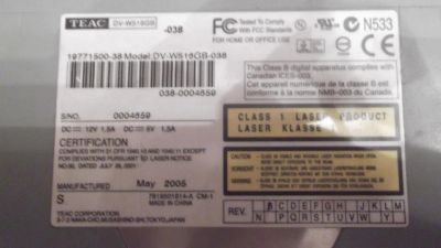 Лот: 5434395. Фото: 1. TEAC DV-W516GB. Приводы CD, DVD, BR, FDD
