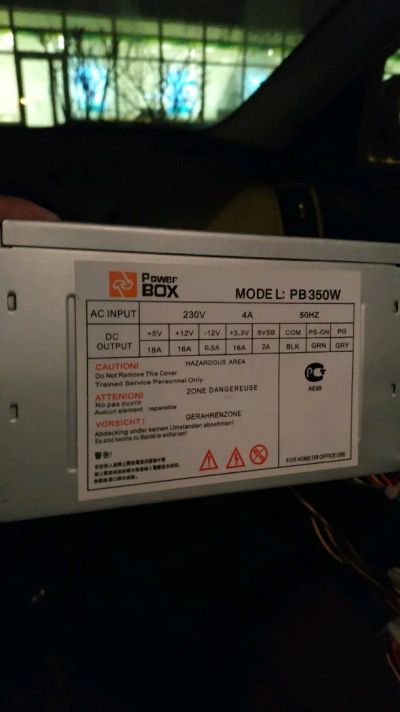 Лот: 12718751. Фото: 1. Блок питания Power BOX 350w. Корпуса, блоки питания