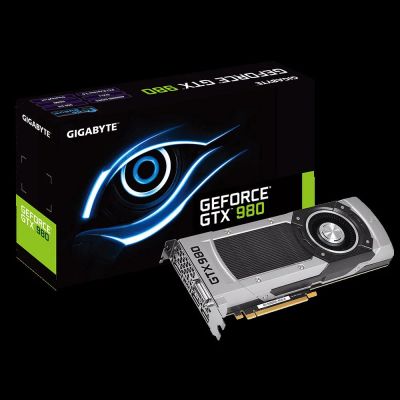 Лот: 7780272. Фото: 1. Видеокарта GTX 980 GigaByte GV-N980D5-4GD-B... Видеокарты
