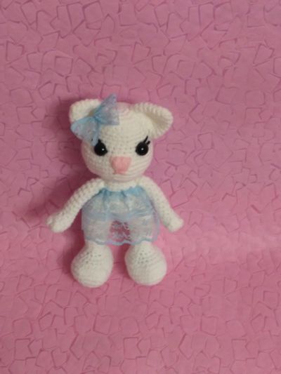 Лот: 12589532. Фото: 1. Котенок девочка. Игрушка мягкая... Мягкие