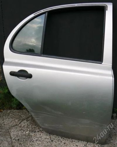 Лот: 2933443. Фото: 1. Задняя дверь Nissan march 2003... Кузов