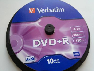 Лот: 9340846. Фото: 1. Диски DVD+R Verbatim 16x (4.7Gb... CD, DVD, BluRay