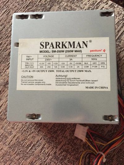 Лот: 5490206. Фото: 1. Блок питания Sparkman SM-250W. Корпуса, блоки питания