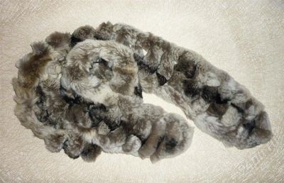 Лот: 545423. Фото: 1. Шарф из кроличьего меха. Шарфы, платки