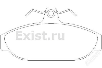 Лот: 2427479. Фото: 1. Комплект передних тормозных колодок... Тормозная система