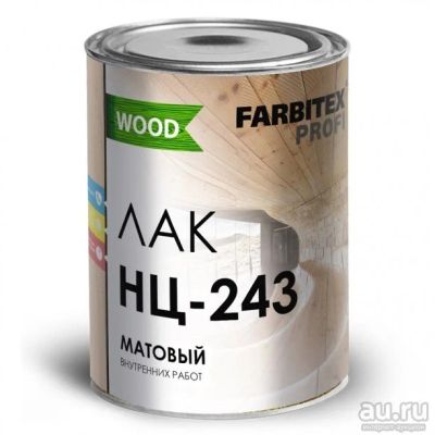 Лот: 11275140. Фото: 1. Лак мебельный матовый НЦ-243 Фарбитекс... Краски, лаки, растворитель