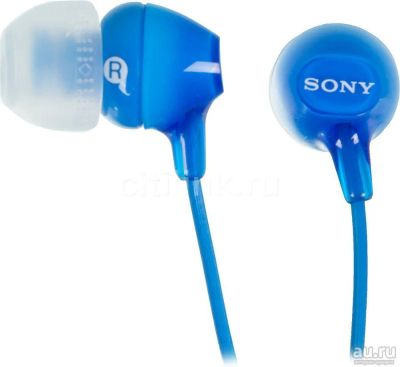 Лот: 12755305. Фото: 1. Наушники Sony MDR-EX15LP Blue... Наушники, гарнитуры